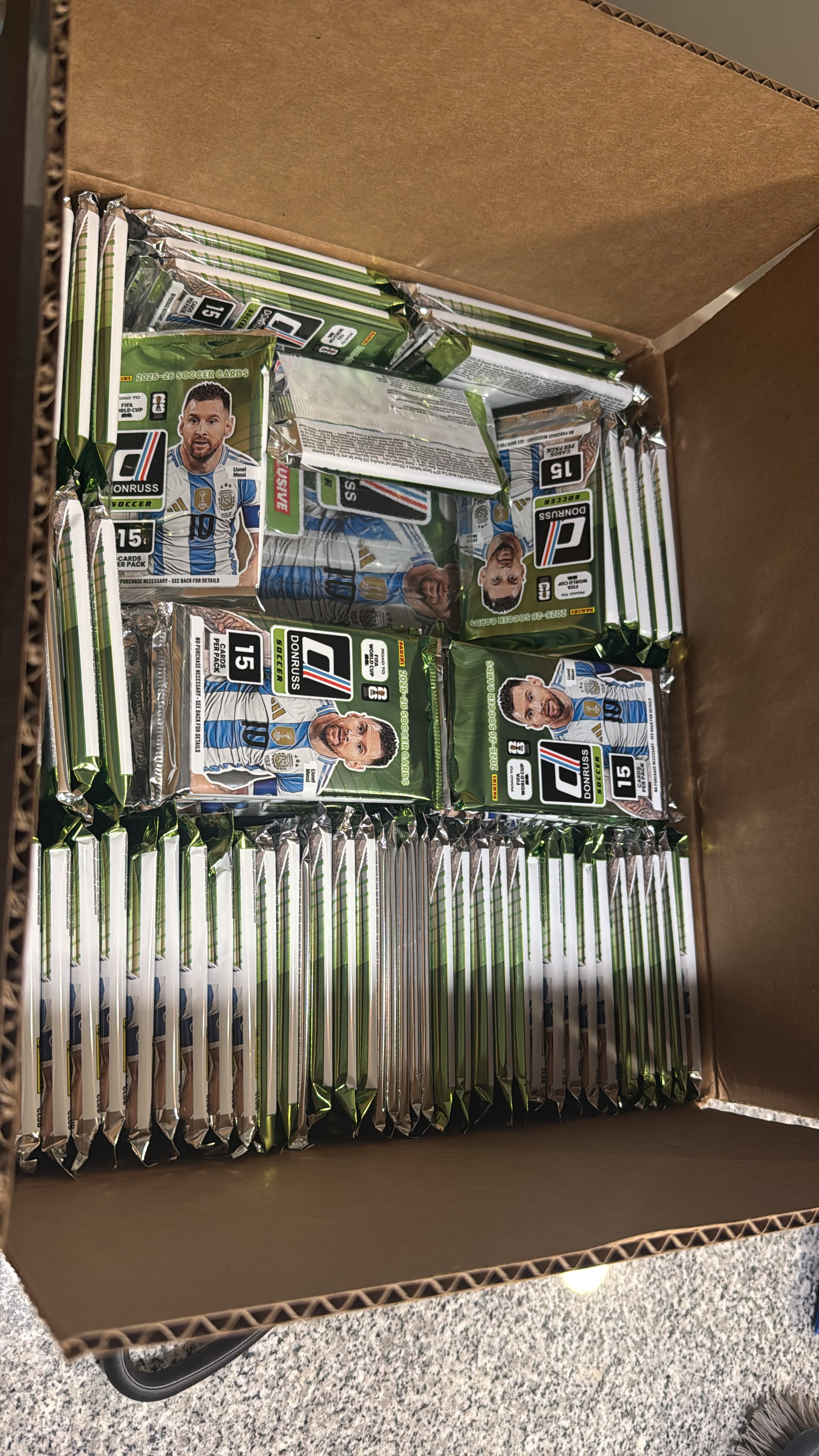 Caja de donruss 250 cartas set.