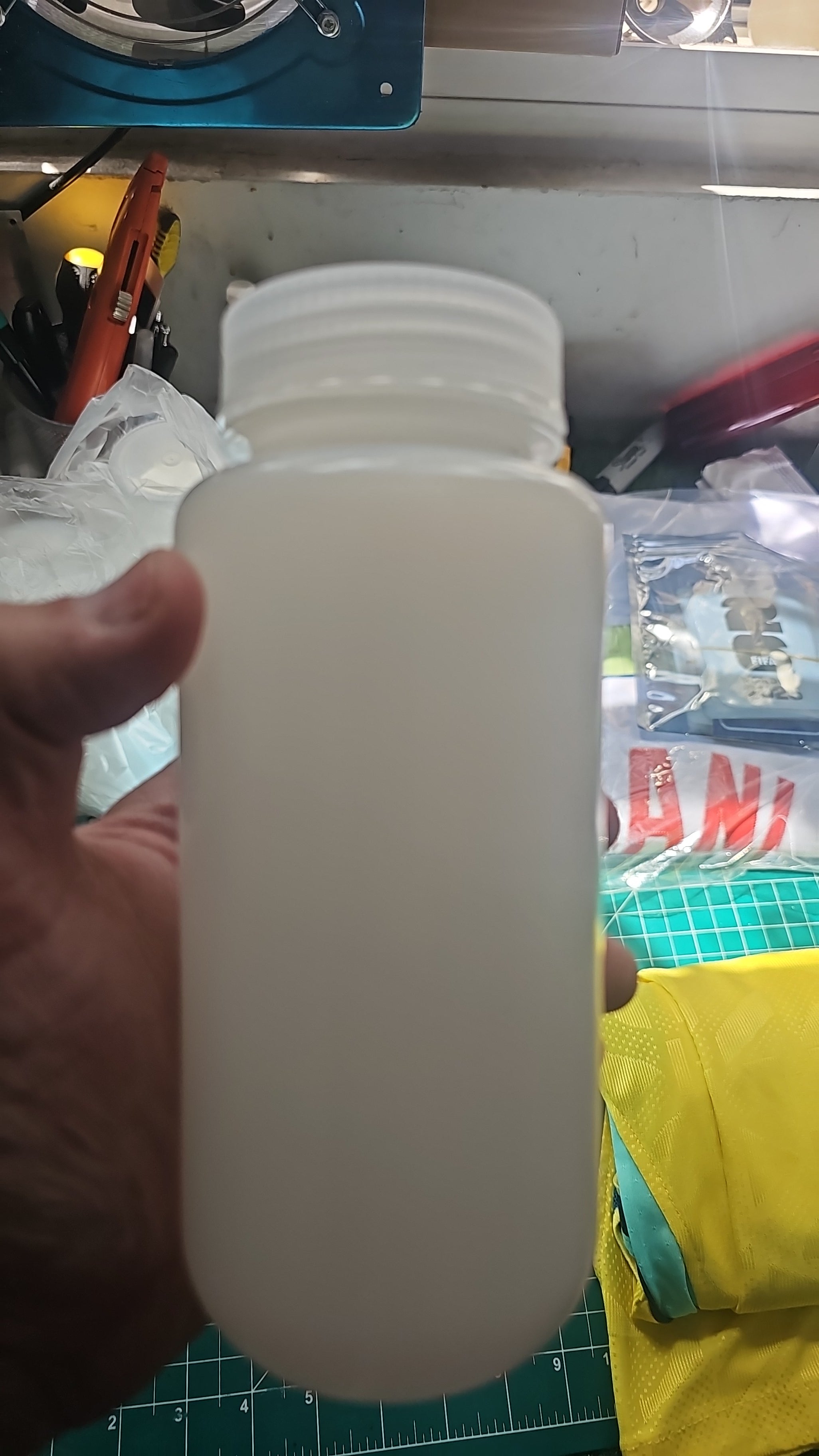 Agua bendita bottle.
